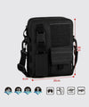 Tiger Tactical Shoulder Sling Bag Large Black For Travel