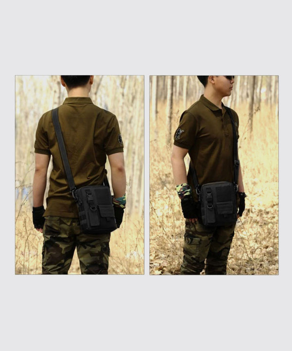 Tiger Tactical Shoulder Sling Bag Large Black For Travel