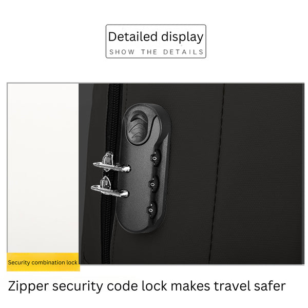 Tapanuli Men And Women Laptop Bag with TSA Zipper Lock