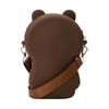 Teddy Bear Cartoon Silicon Sling Bag For Girls And Kids 1 Compartment With Adjustable Shoulder Strap