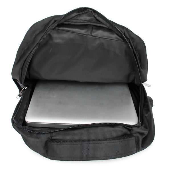 Laptop Bag 2 Compartments, 2 Pockets And 2 Side Bottle Pockets With USB Port