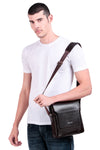 Trex Crossbody Shoulder Side Nylon with Leather Sling Bag for Men & Women