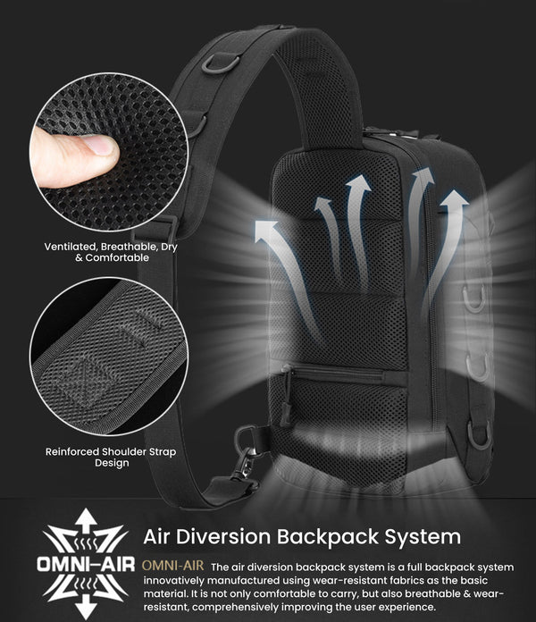 Hawksbill Turtle Tactical Sling Bag