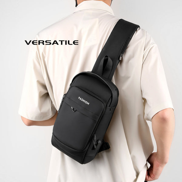 Crossbody Sling Bag for Travel 1 Compartment With TSA Lock, Front Zip Pocket, Rear Zip Pocket, Shoulder Strap Pocket