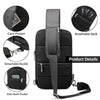 Crossbody Sling Bag for Travel Expandable Chest Bag with Pocket And Data Cable Hole Water Resistant Material & 1 Anti Theft Pocket