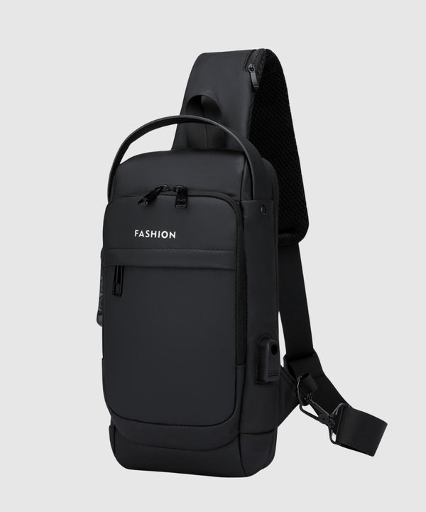 Crossbody Sling Bag for Travel 1 Compartment With TSA Lock, Front Zip Pocket, Rear Zip Pocket, Shoulder Strap Pocket