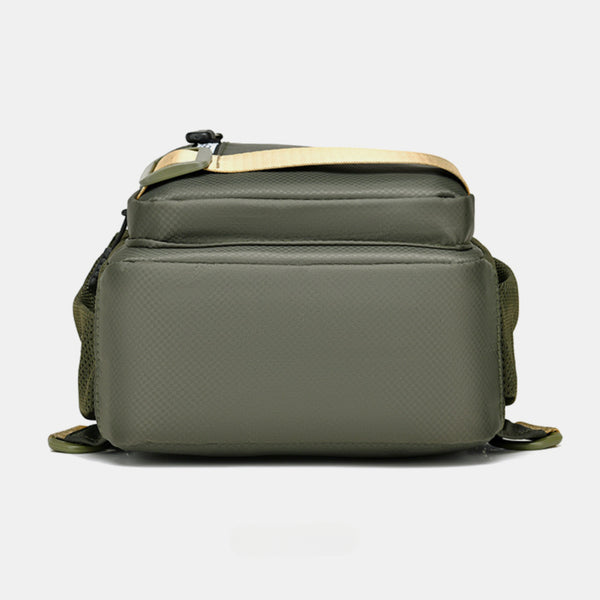 Crossbody Sling Bag for Travel 1 Compartment, Front Zip Pocket, Rear Zip Pocket, Shoulder Strap Bag / Tactical Style Chest Bag