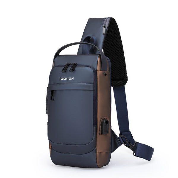 Crossbody Sling Bag for Travel 1 Compartment With TSA Lock, Front Zip Pocket, Rear Zip Pocket, Shoulder Strap Pocket