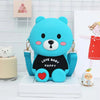 Teddy Bear Cartoon Silicon Sling Bag For Girls And Kids 1 Compartment With Adjustable Shoulder Strap