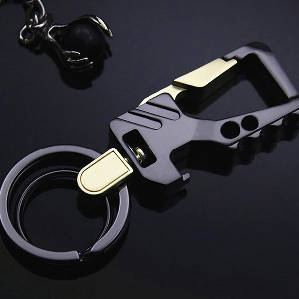Heavy Duty Bottle Opener Keychain - Stylish and Functional Key Organizer