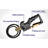 Heavy Duty Bottle Opener Keychain - Stylish and Functional Key Organizer