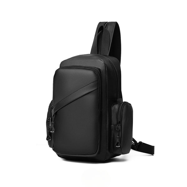 Adjustable Hook Carry In 2 Style Chest Bag Crossbody Sling Bag for Travel 1 Compartment, Front Zip Pocket, Rear Zip Pocket