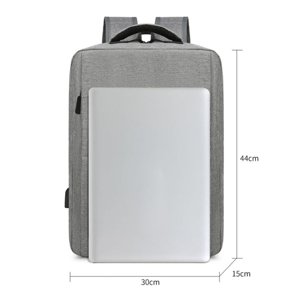 Unisex Laptop Backpack With 2 Compartments,2 Front Pocket & 1 Side Bottle Pocket