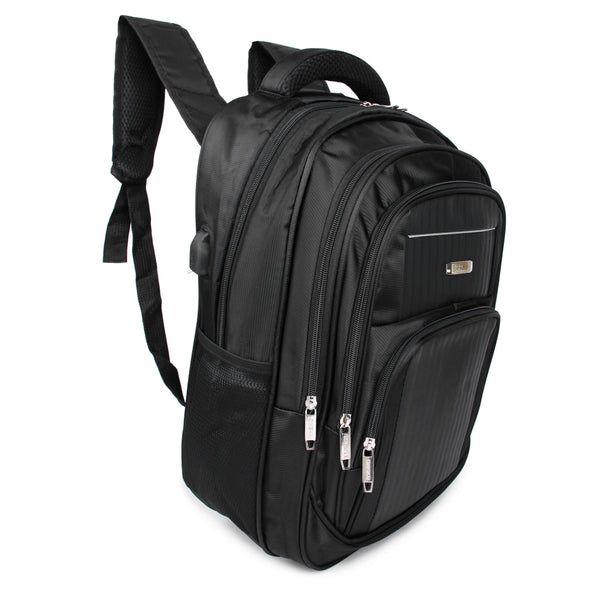 Laptop Bag 2 Compartments, 2 Pockets And 2 Side Bottle Pockets With USB Port
