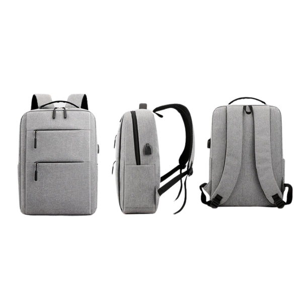 Unisex Laptop Backpack With 2 Compartments,2 Front Pocket & 1 Side Bottle Pocket