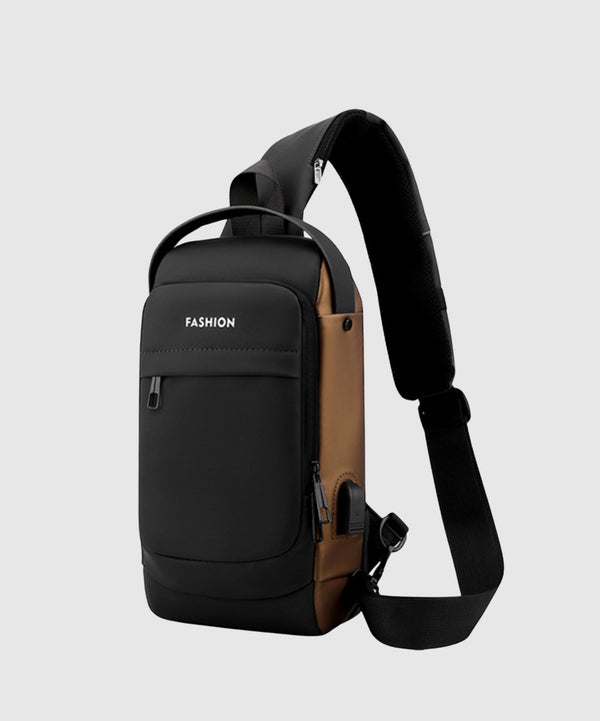 Crossbody Sling Bag for Travel 1 Compartment With TSA Lock, Front Zip Pocket, Rear Zip Pocket, Shoulder Strap Pocket