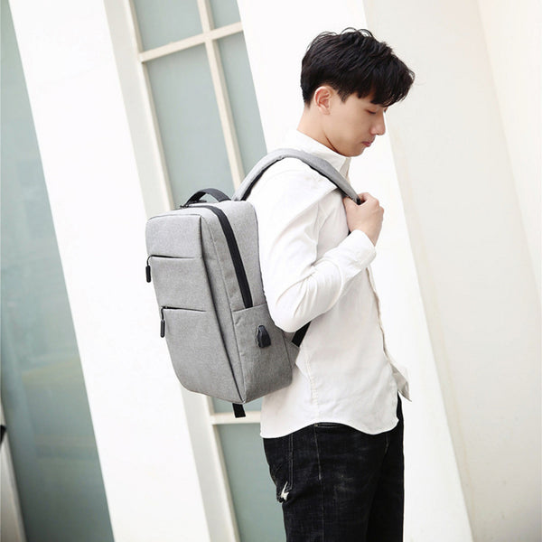 Unisex Laptop Backpack With 2 Compartments,2 Front Pocket & 1 Side Bottle Pocket