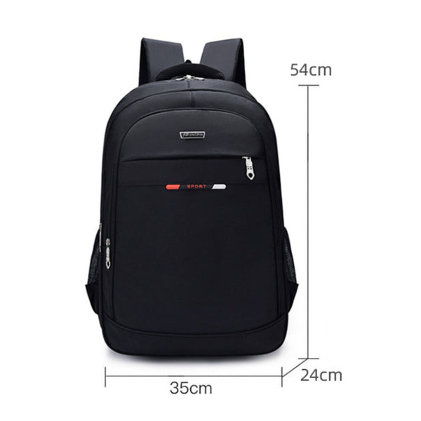 Laptop Backpack Unisex With 2 Compartments 1 Front Pocket And 2 Side Bottle Pockets