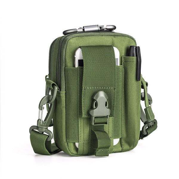 Leopard Tactical Shoulder Sling Bag Black