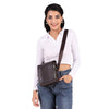 Kangaroo PU Leather Crossbody Sling Bag