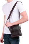 Kangaroo PU Leather Crossbody Sling Bag