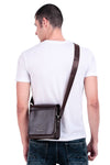 Kangaroo PU Leather Crossbody Sling Bag