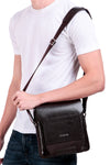 Trex Crossbody Shoulder Side Nylon with Leather Sling Bag for Men & Women