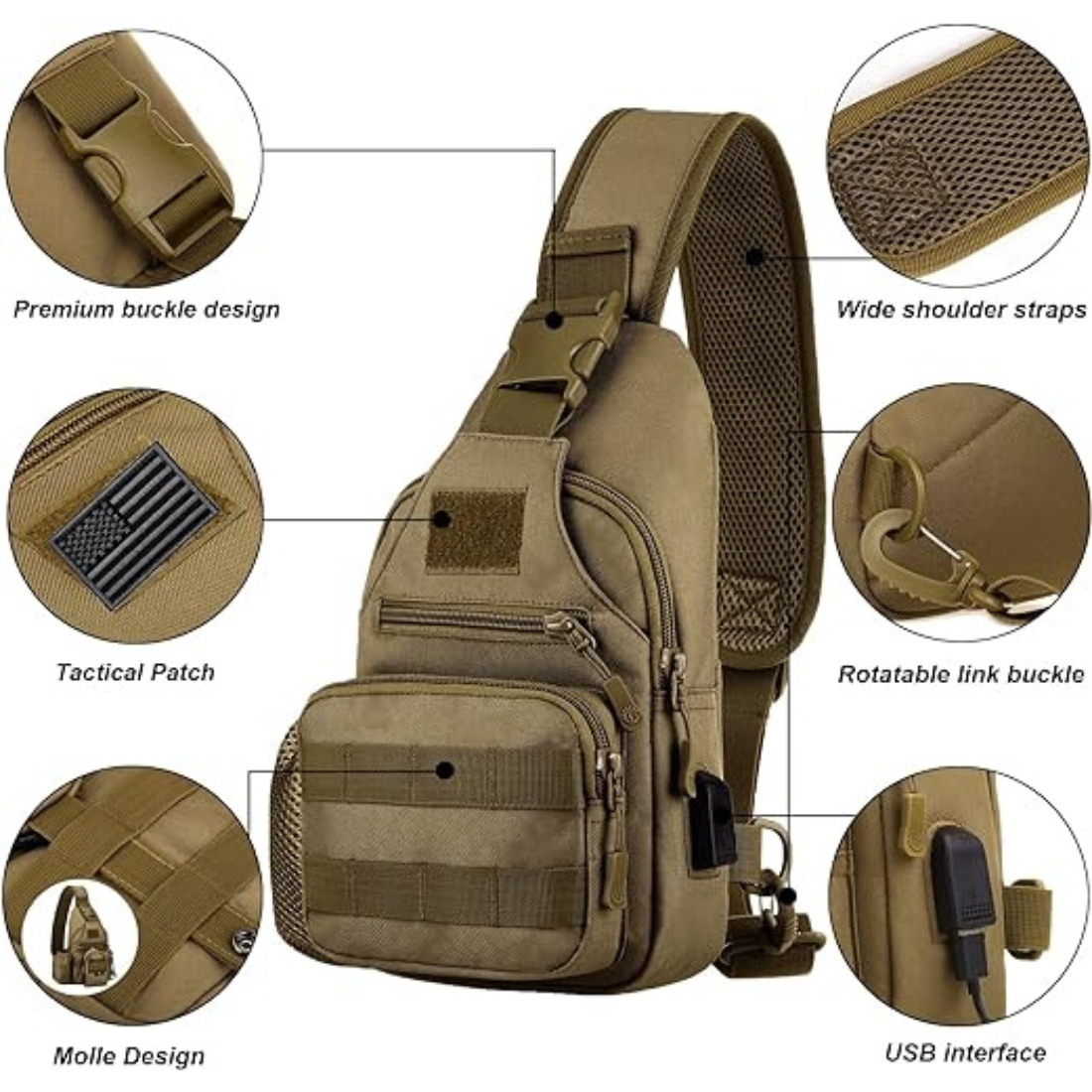 Alpaca Tactical Crossbody Bag for Outdoor