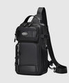 Crossbody Sling Bag for Travel 1 Compartment, Front Zip Pocket, Rear Zip Pocket, Shoulder Strap Bag / Tactical Style Chest Bag